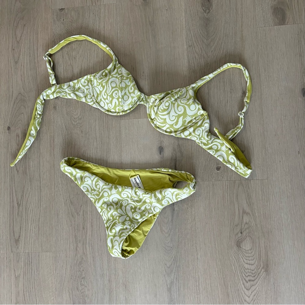 Dippin' Daisy's Green and White Bikini